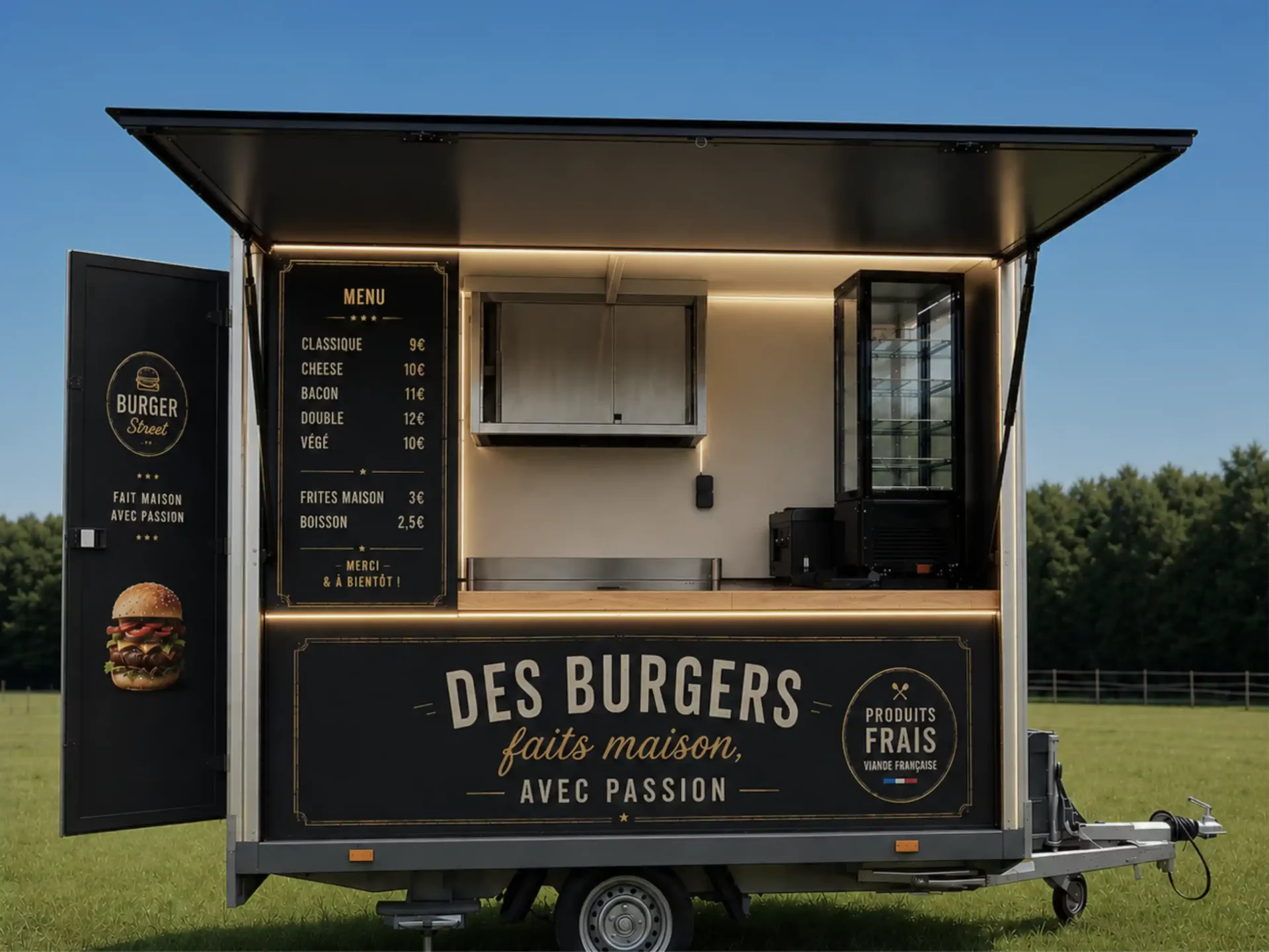 remorque food truck burger foodtruck novakiosk toulouse