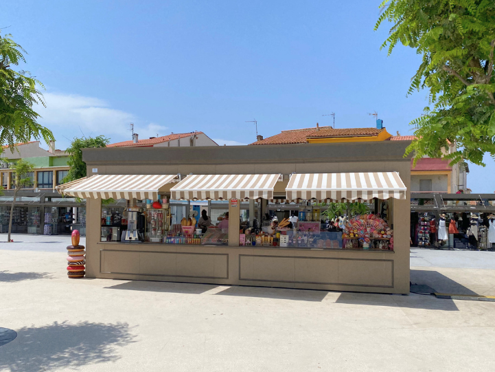 Kiosque sucré pour station balnéaire
